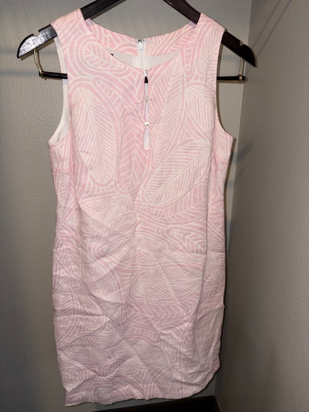 Island Company Pink Castaway Shift Dress, sz M
